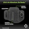 1791 Everyday Carry Tool Organizer for S/M Multitool, Pen/Pen Light with Small Flex & Easy-Slide Belt Attachment WEB-ST-ES-SF-BLK-A - alternate 2